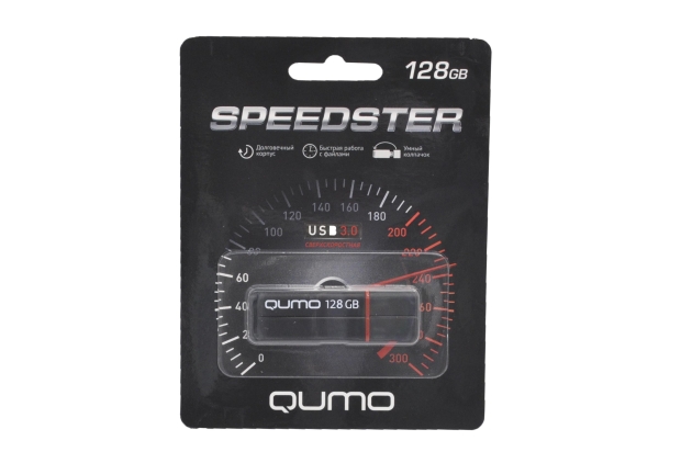 23788 Флэш Qumo 128GB USB 3.0 Speedster (черный)