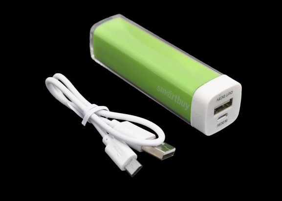 Внешний аккумулятор SmartBuy EZ-BAT 2000mA-ч, зеленый