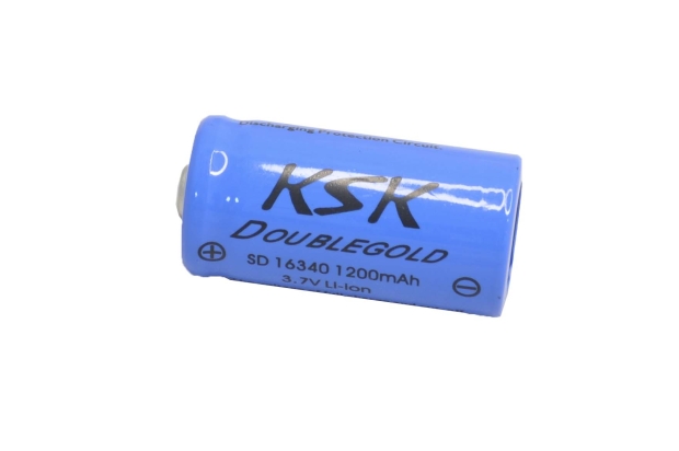 Аккумулятор 16340 KSK 1200mA 3.7V (LI- ion)