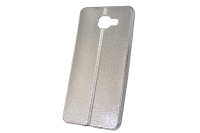 Чехол "хром кожа шов" Samsung Galaxy A510 (серебро) 00-144
