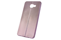 Чехол "хром кожа шов" Samsung Galaxy A710 (розовый) 00-148