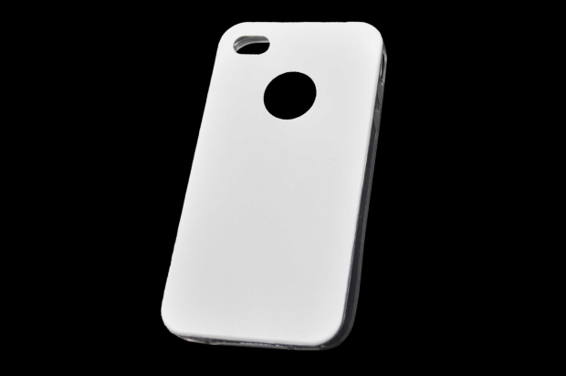 Чехол "под кожу" iphone 4/4S (белый) 00-152