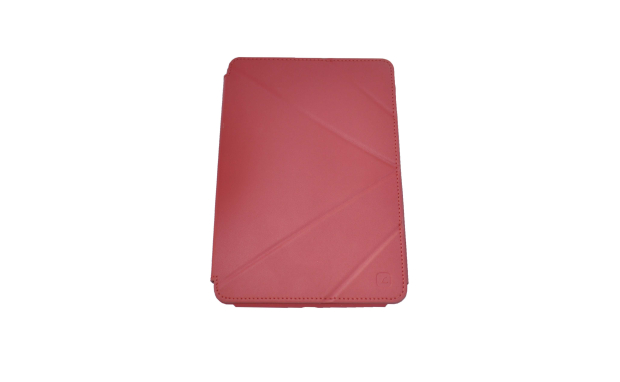 121117 Тонкая кожаная папка-подставка Butterfly leather stand case for iPad Mini/Red LHA0088-C