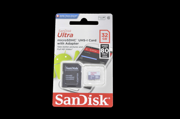 1228573 Карта памяти microSD 32Gb Sandisk UHS-I W/A 80mb/s  SDSQUNS-032G-GN3MA  Class10  с адаптером
