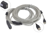 0208952 Кабель удлинитель активный(с усилителем) USB2.0  repeater, AM/AF 15м Aopen ACU823-15M