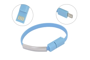0652525 Кабель-браслет Gmini GM-WDC-200BL microUSB