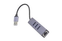 Концентратор USB 3.0 / USB 3.0x3 + RJ45 Hoco HB34