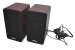 Колонки 2.0 Dialog Stride AST-20UP cherry 6W RMS — фото 1