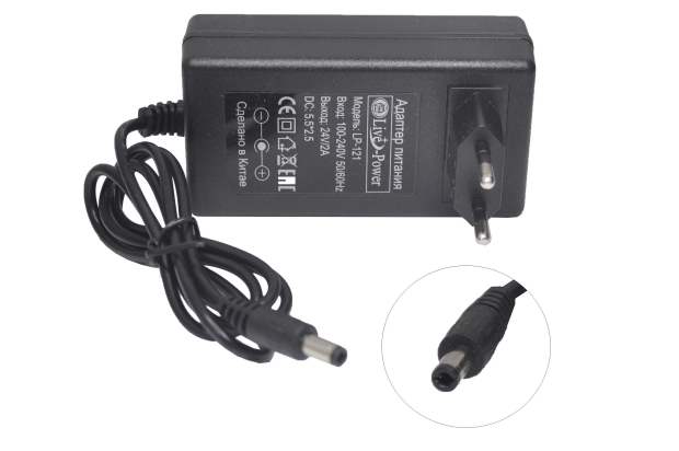 Блок питания 220V/29.2V 2.0A LP-121 (5.5x2.5) импульсный (адаптер) - с контроллером заряда