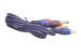 Шнур 2 x 6.3mm "шт" моно - 2 x RCA "шт" gold 1.0м 5-143-1.0