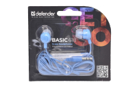 63628 Наушники Defender Basic 618, синие