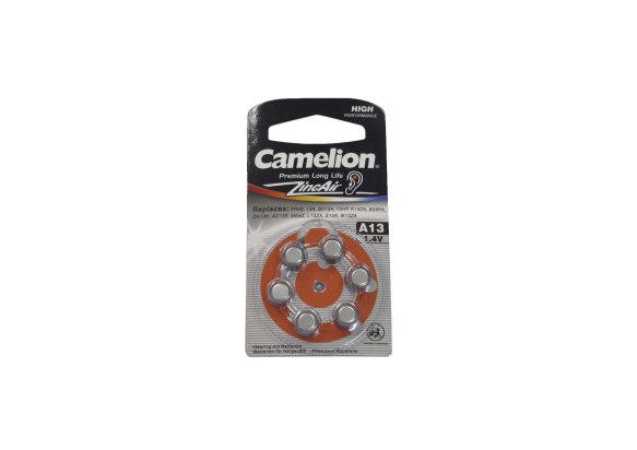 Camelion ZA13/6BL 1.4V 280mAh (для слуховых аппаратов)