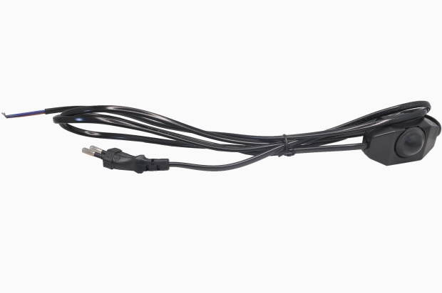 Шнур сетевой с диммером 2x0.75mm 2.0м черный Y010/CEE7/16