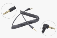 Шнур 3.5mm "шт" стерео - 3.5mm "шт" стерео 2.0м витой черный gold OT-AVC08