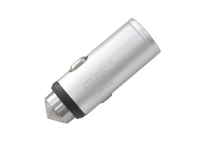 14984 Автомобильное зарядное устройство Walker WCR-23 1USB, 2.4А, быстрый заряд QC 2.0, серебряное