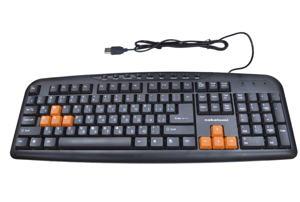 KN-11U Клавиатура Dialog Nakatomi navigator black-orange USB