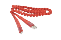 Шнур USB 2.0 AM > iPhone 5/5S/6/6+/6S/6S+/7/7+  1.2м Hoco U78 красный