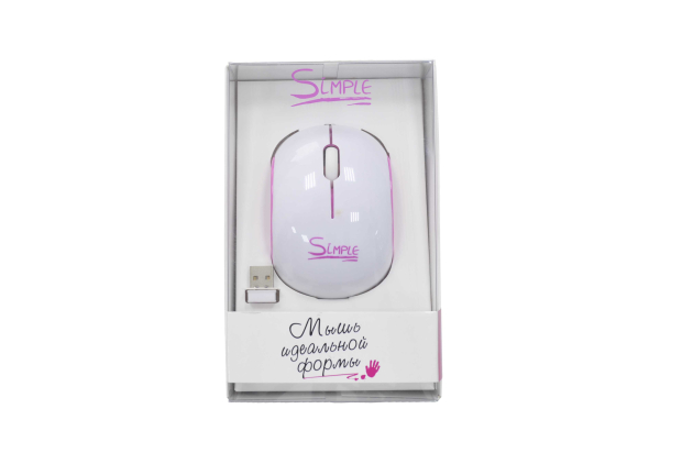 22226 Мышь компьютерная Simple S14 pink