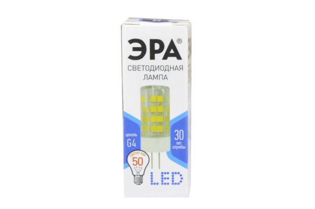 Лампа светодиодная Эра LED smd JC-5W-220V-corn, ceramics-840-G4