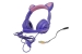 33036 Наушники Qumo Game Cat (GHS 0036), 3.5мм jack + USB, фиолетовые — фото 1
