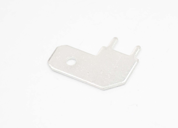 Клемма плоская "шт" 6.3mm на плату угловая DJ617-6.3
