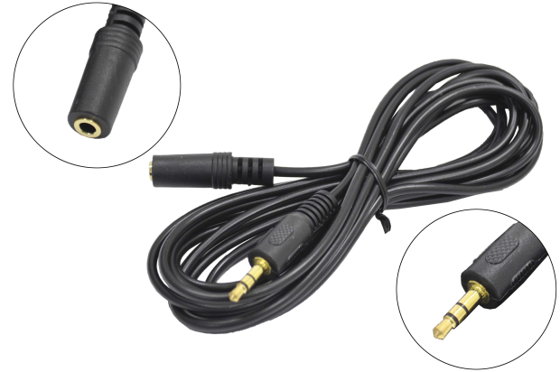Шнур Dialog CA-0230 black 3.5mm "шт" стерео - 3.5mm "гн" 3.0м