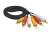 Шнур 3RCA "шт" - 3RCA "шт" 1.0м