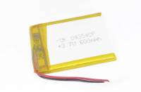 00-00019309 Аккумулятор 3.7V 600mAh 4.0x35x40mm универсальный с проводками